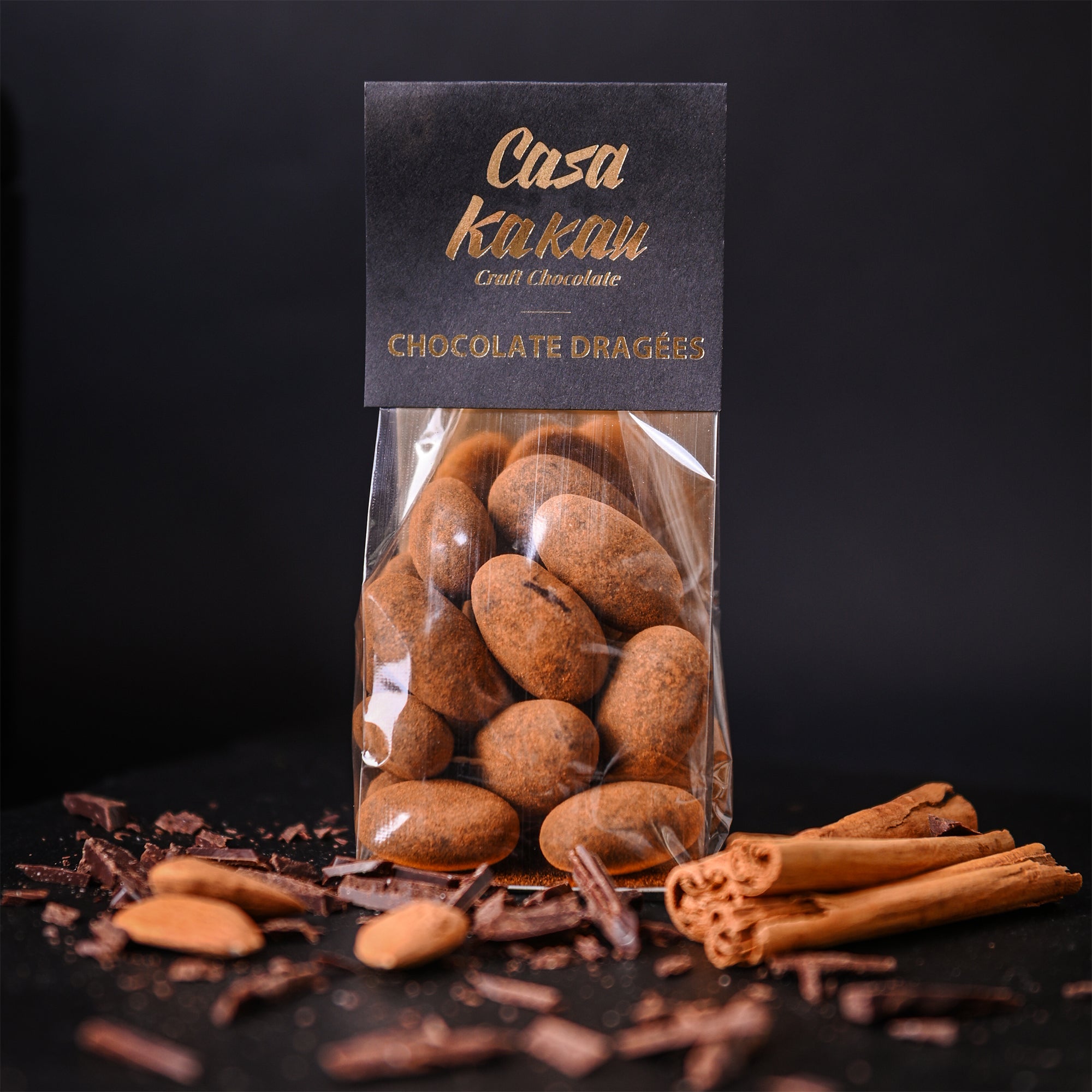 Шоколадови дражета- Бадем с канела