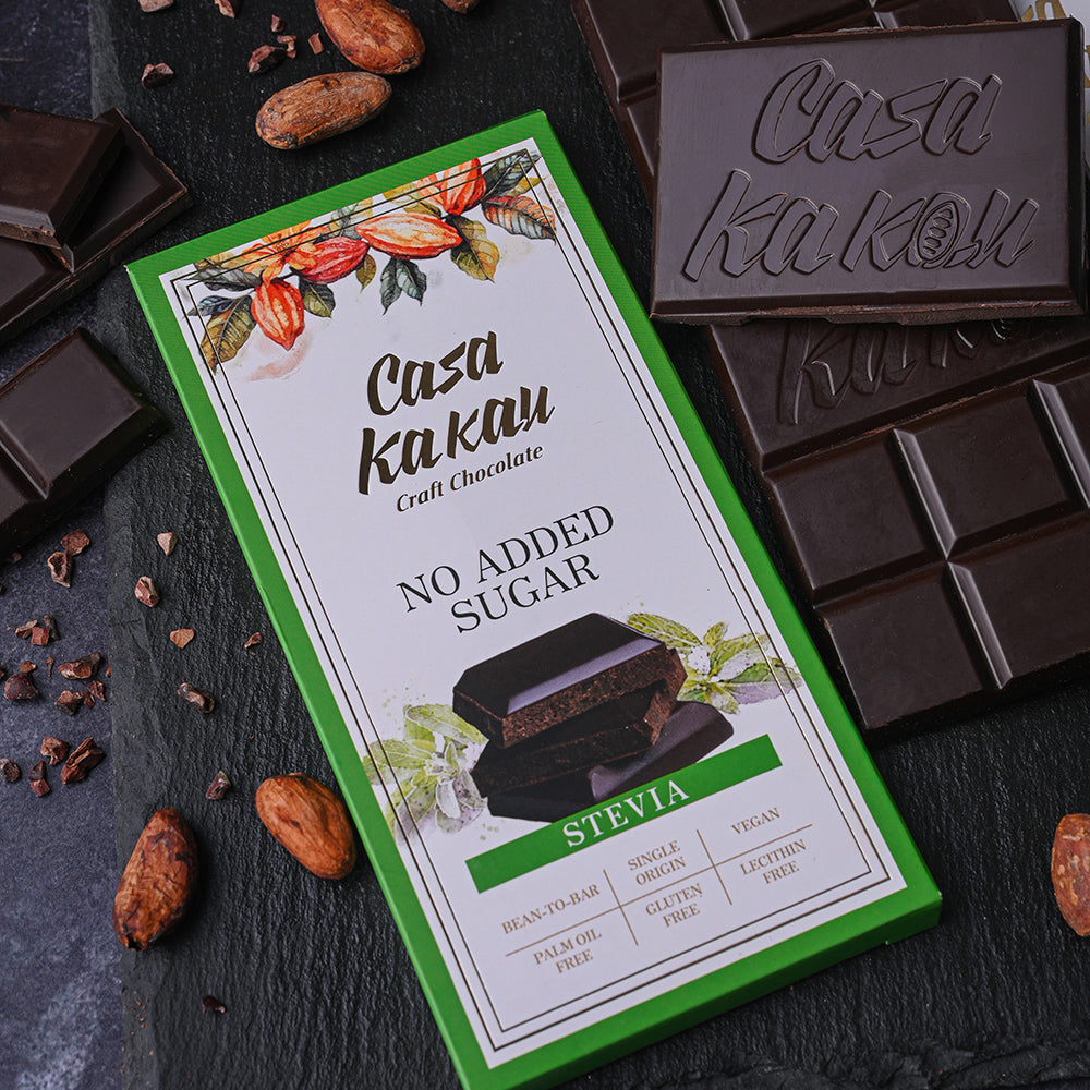 Занаятчийски шоколад със СТЕВИЯ без захар