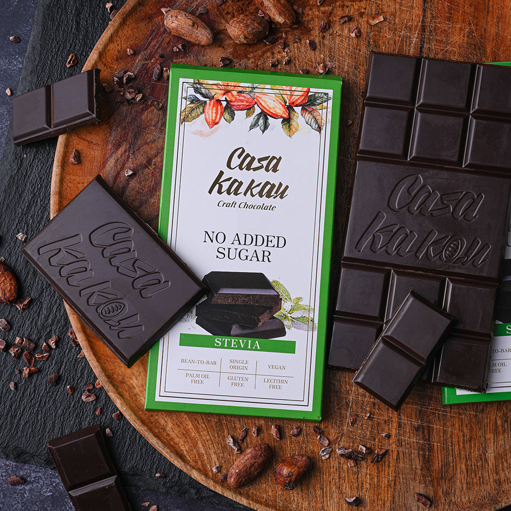 Занаятчийски шоколад със СТЕВИЯ без захар
