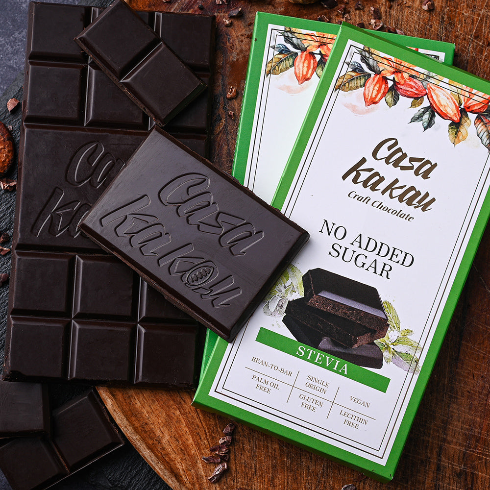 Занаятчийски шоколад със СТЕВИЯ без захар