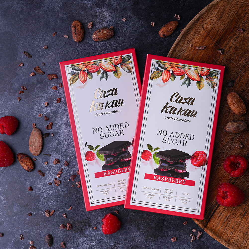 Занаятчийски шоколад без добавена захар- с Малина