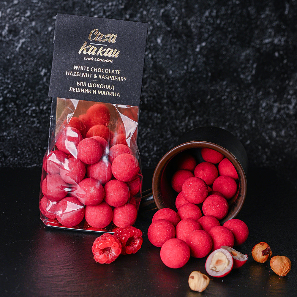 Chocolate Dragees - Hazelnut and Raspberry