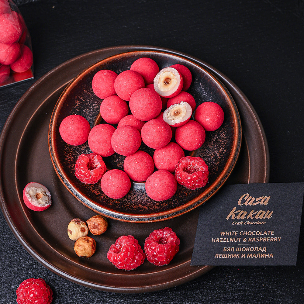 Chocolate Dragees - Hazelnut and Raspberry