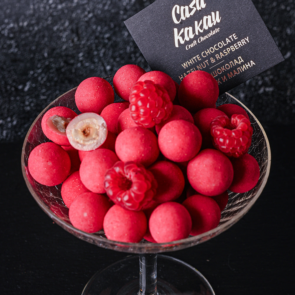 Chocolate Dragees - Hazelnut and Raspberry