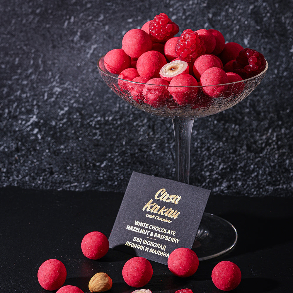 Chocolate Dragees - Hazelnut and Raspberry