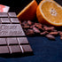 Dark chocolate with orange peel