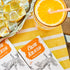 Dark chocolate with orange peel