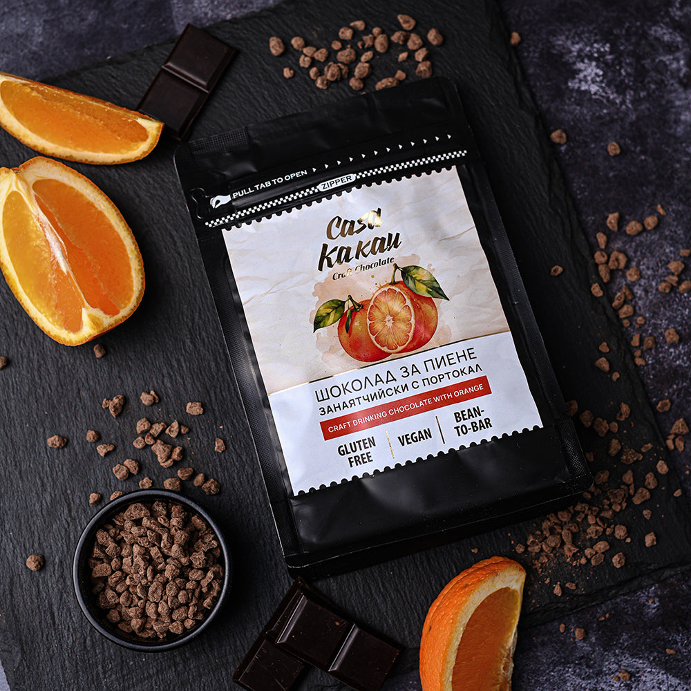 Drinking chocolate with orange 70%