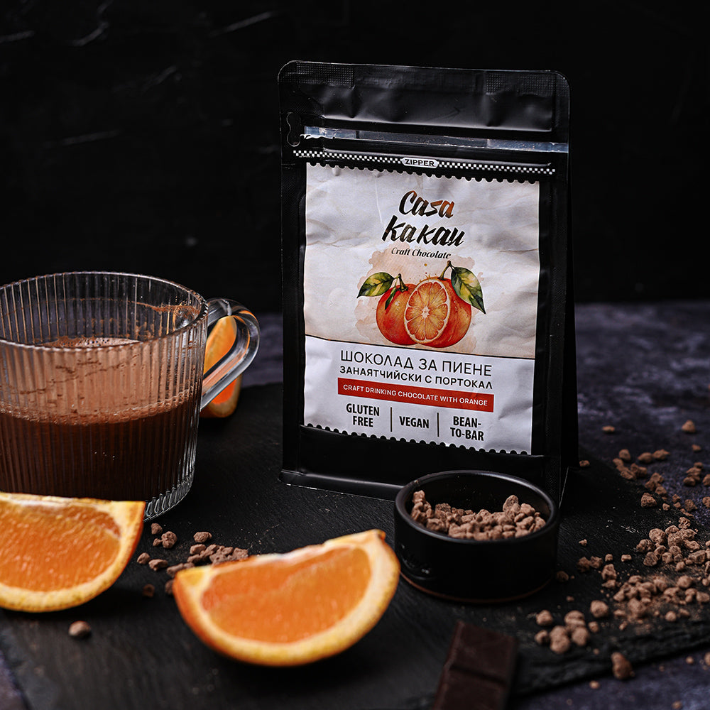 Drinking chocolate with orange 70%